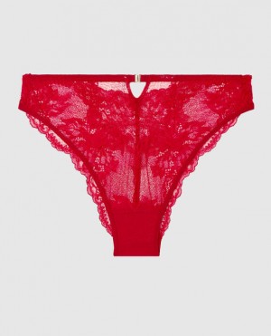 Women's La Senza High Waist Cheeky Panty Underwear Red | mEzXsw9u