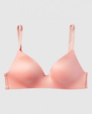 Women's La Senza Light Push Up Wireless Bras Pink | P69iEZSK