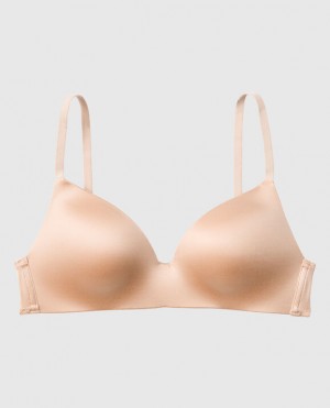 Women's La Senza Light Push Up Wireless Bras Rose Brown | 0NNwR9cH