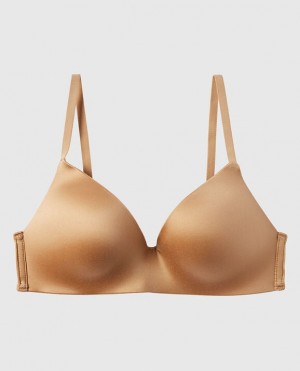 Women's La Senza Light Push Up Wireless Bras Pecan | J5y7fru1