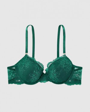 Women's La Senza Lightly Lined Demi Bras Green | vUCt0t7T