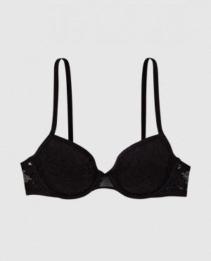 Women's La Senza Lightly Lined Demi Bras Black | ymw8cyGY