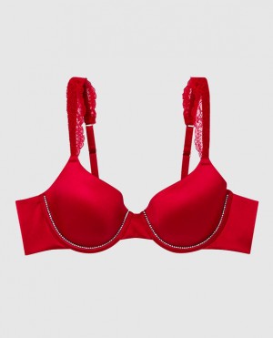 Women's La Senza Lightly Lined Full Coverage Bras Red | 4aXCGugQ