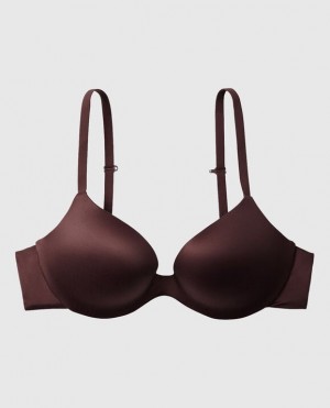 Women's La Senza Push Up Bras Beige | sEwCsqqa