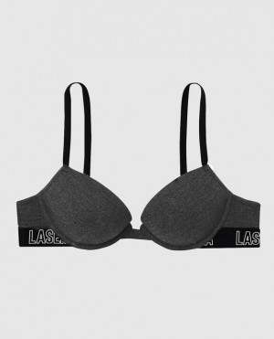 Women's La Senza Push Up Bras Black | dbjfjNHS