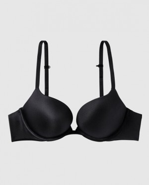 Women's La Senza Push Up Bras Black | rP9anY4m