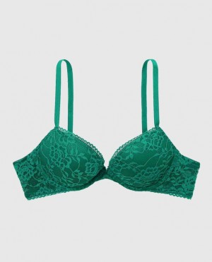 Women's La Senza Push Up Bras Green | h5a09LVu