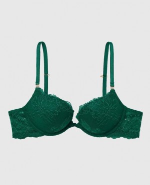 Women's La Senza Push Up Bras Green | zO9k1xDK