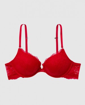 Women's La Senza Push Up Bras Red | kdrWnD3J