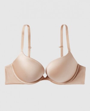 Women's La Senza Push Up Bras Rose Brown | J1yAE2e1