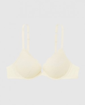 Women's La Senza Push Up Plunge Bras White | P8eH1f9q