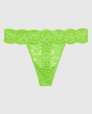 Women's La Senza Thong Panty Underwear Light Green | XGJDh5se