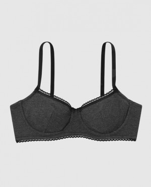 Women's La Senza Unlined Balconette Bras Black | oOK0e5xZ