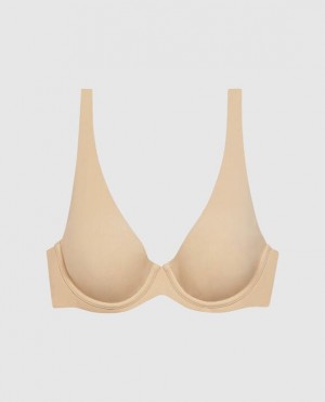 Women's La Senza Unlined Microfiber Bras Rosetan | Jy6g0em8