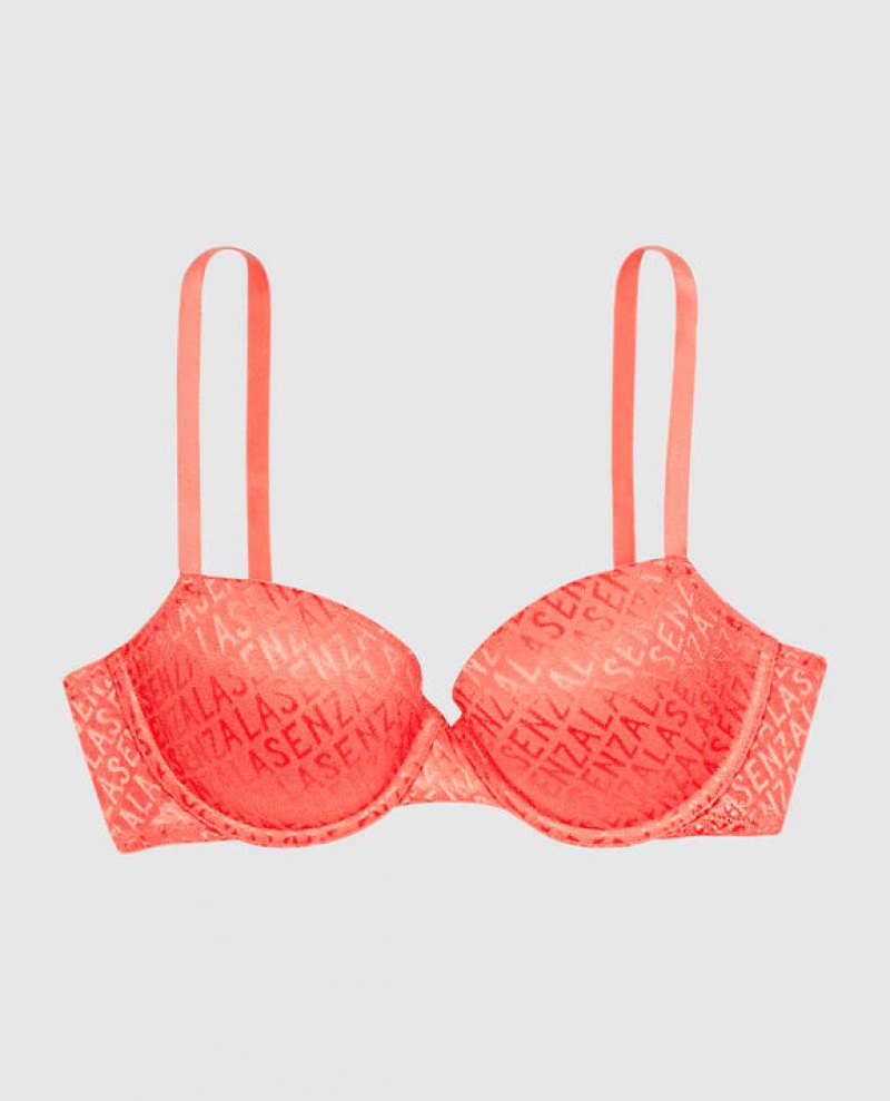 Women\'s La Senza Lightly Lined Demi Bras Red | m88qL4Nj