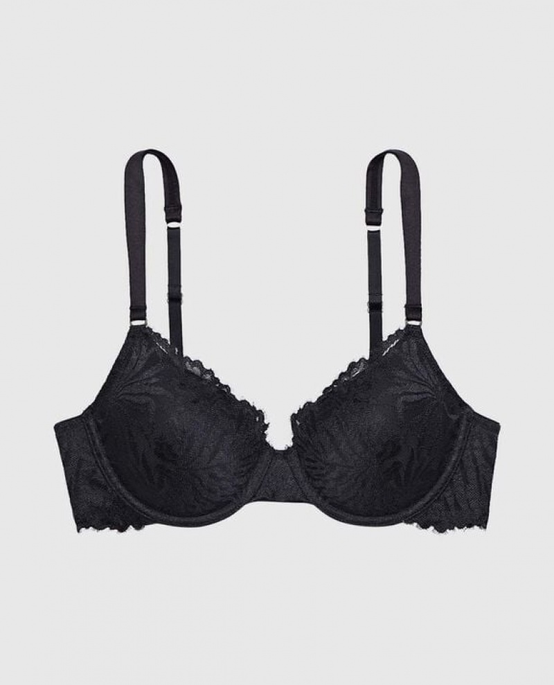 Women\'s La Senza Lightly Lined Full Coverage Bras Black | kYL6rFxj