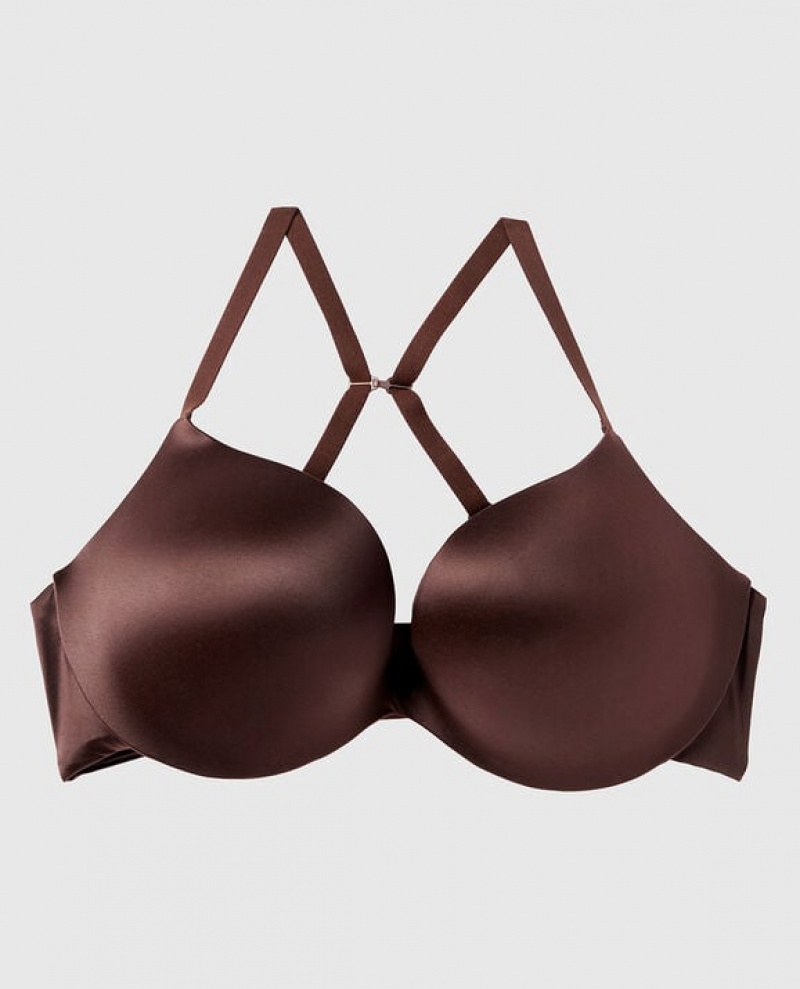 Women's La Senza Push Up Bras Beige | Fp7tODK3