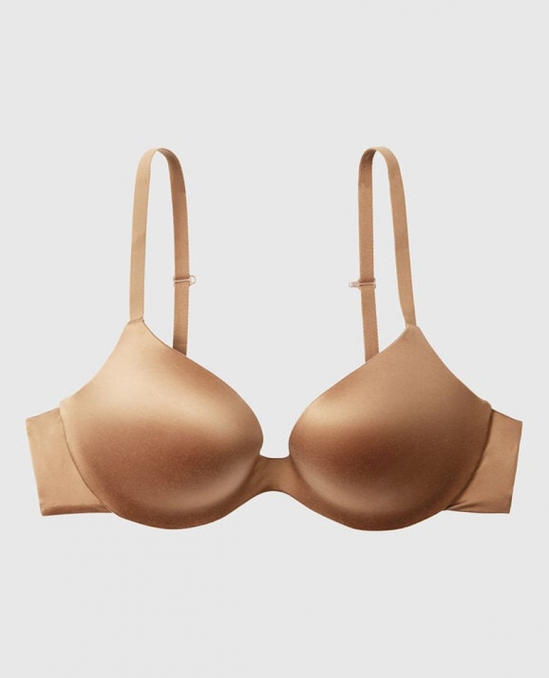 Women\'s La Senza Push Up Bras Pecan | sE3UQiM3